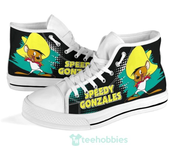 speedy gonzales high top shoes looney tunes fan 1 B4s6B 600x500px Speedy Gonzales High Top Shoes Looney Tunes Fan
