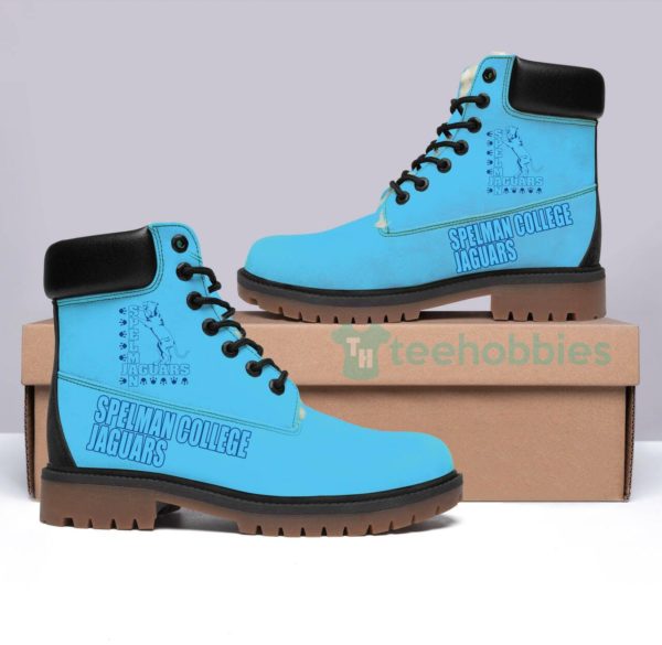 spelman college jaguars football winter leather boots 1 mbUhA 600x585px Spelman College Jaguars Football Winter Leather Boots