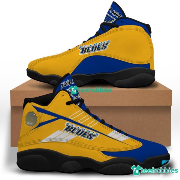 st louis blues custom name air jordan 13 shoes sneakers mens womens personalized gifts 1 GaUgg 600x600px St Louis Blues Custom Name Air Jordan 13 Shoes Sneakers Mens Womens Personalized Gifts