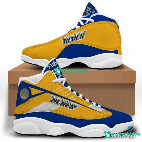 st louis blues custom name air jordan 13 shoes sneakers mens womens personalized gifts 2 SIxh3 600x600px St Louis Blues Custom Name Air Jordan 13 Shoes Sneakers Mens Womens Personalized Gifts