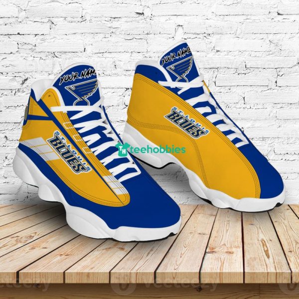 st louis blues custom name air jordan 13 shoes sneakers mens womens personalized gifts 3 ow89q 600x600px St Louis Blues Custom Name Air Jordan 13 Shoes Sneakers Mens Womens Personalized Gifts