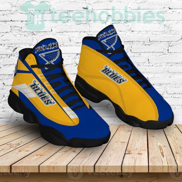 st louis blues custom name air jordan 13 shoes sneakers mens womens personalized gifts 4 C9mwQ 600x600px St Louis Blues Custom Name Air Jordan 13 Shoes Sneakers Personalized Gifts