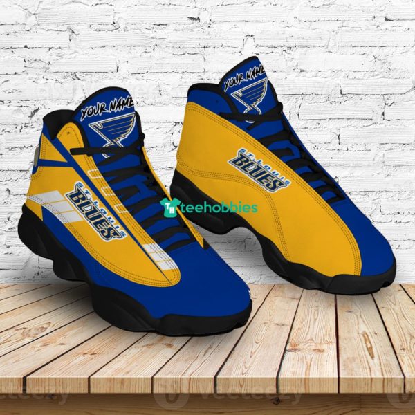 st louis blues custom name air jordan 13 shoes sneakers mens womens personalized gifts 4 N66ax 600x600px St Louis Blues Custom Name Air Jordan 13 Shoes Sneakers Mens Womens Personalized Gifts
