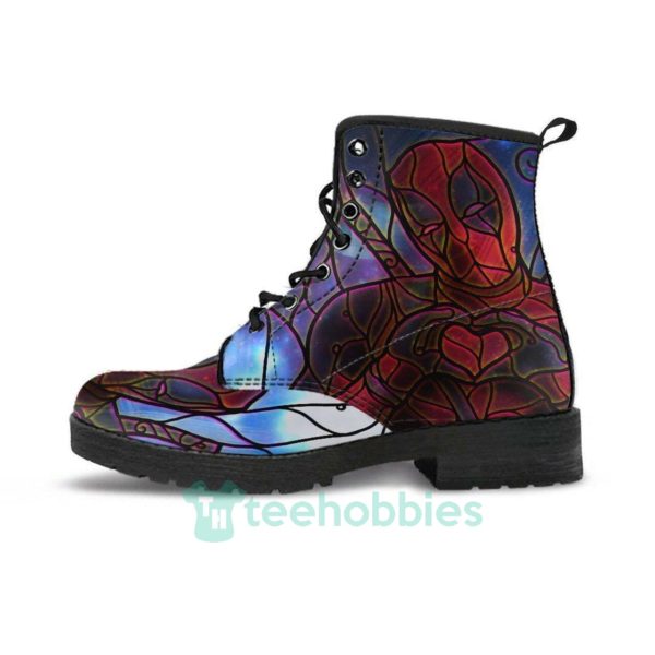 stained glass deadpool leather boots shoes 1 eOfVN 600x600px Stained Glass Deadpool Leather Boots Shoes