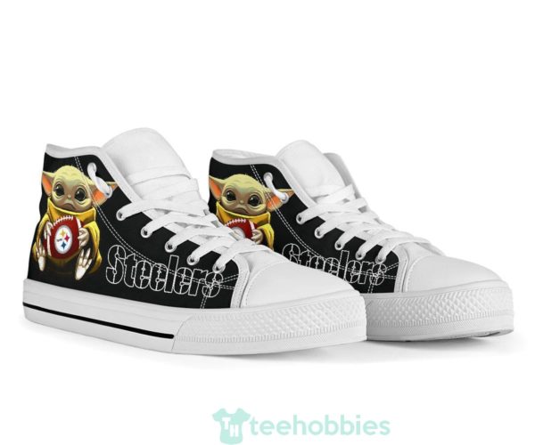 steelers cute baby yoda high top shoes fan gift 4 RhqiN 600x500px Steelers Cute Baby Yoda High Top Shoes Fan Gift