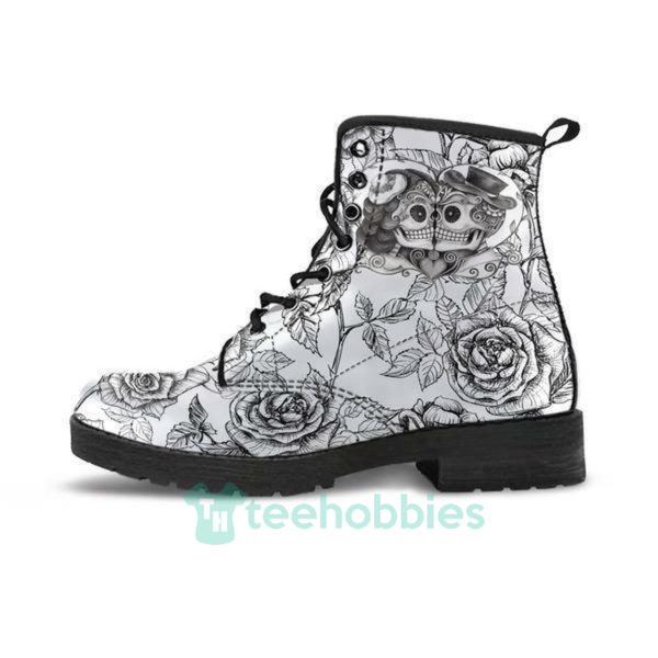 sugar skull kiss leather boots shoes 1 ltcpa 600x600px Sugar Skull Kiss Leather Boots Shoes