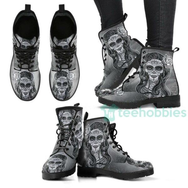 sugarskull handcrafted leather boots shoes 1 w6Kfx 600x600px Sugarskull Handcrafted Leather Boots Shoes