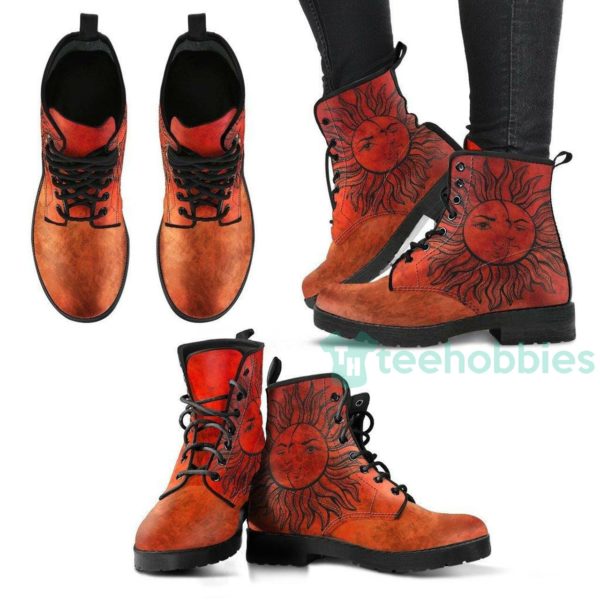 sun and moon handcrafted leather boots shoes 1 Zir3q 600x600px Sun And Moon Handcrafted Leather Boots Shoes