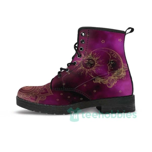 sun and moon mandala leather boots shoes 1 Bg6Ci 600x600px Sun And Moon Mandala Leather Boots Shoes