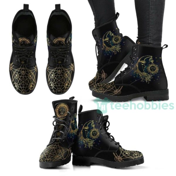 sun moon leather boots fashion shoes 1 RD4CM 600x600px Sun Moon Leather Boots Fashion Shoes