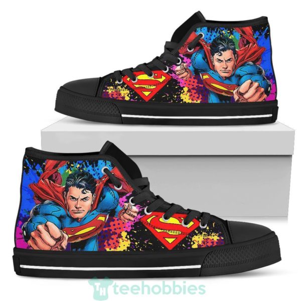 superman comic high top shoes fan gift idea 3 uO6Oy 600x600px Superman Comic High Top Shoes Fan Gift Idea