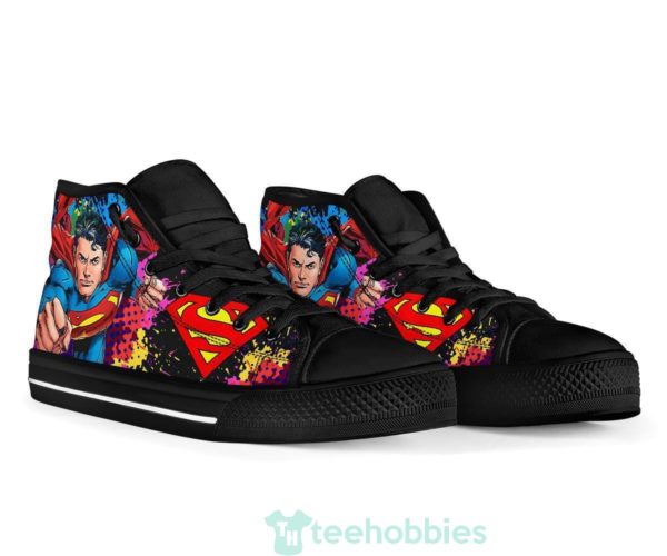 superman comic high top shoes fan gift idea 4 tjgzT 600x500px Superman Comic High Top Shoes Fan Gift Idea