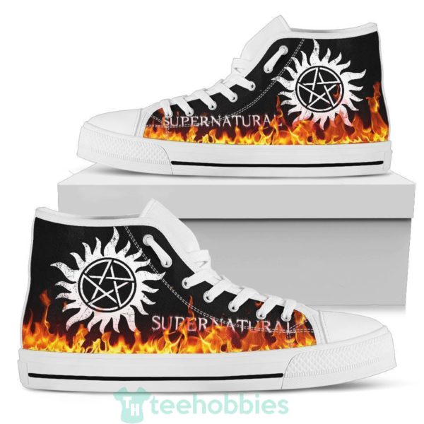 supernatural sneakers fire high top shoes fan gift idea 3 gT13B 600x600px Supernatural Sneakers Fire High Top Shoes Fan Gift Idea