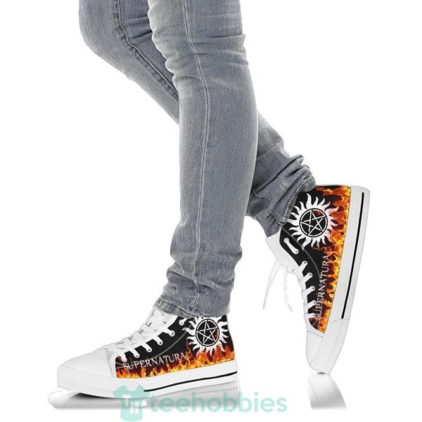 supernatural sneakers fire high top shoes fan gift idea 5 q8mpa 600x600px Supernatural Sneakers Fire High Top Shoes Fan Gift Idea