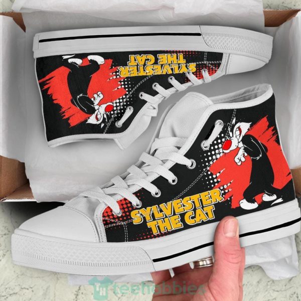 sylvester the cat high top shoes looney tunes fan 2 xxpvW 600x600px Sylvester The Cat High Top Shoes Looney Tunes Fan