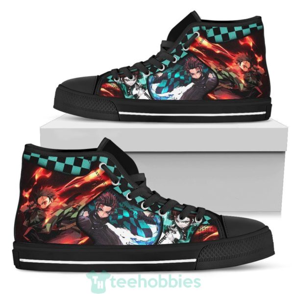 tanjiro fire and water breathing high top custom demon slayer shoes 1 Aoa9g 600x600px Tanjiro Fire and Water Breathing High Top Custom Demon Slayer Shoes