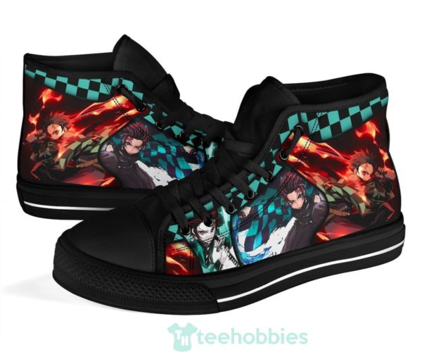 tanjiro fire and water breathing high top custom demon slayer shoes 4 5DW9I 600x500px Tanjiro Fire and Water Breathing High Top Custom Demon Slayer Shoes