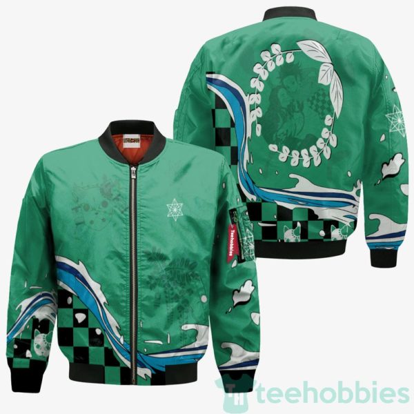 tanjiro kamado custom demon slayer cosplay bomber jacket 3 dKroO 600x600px Tanjiro Kamado Custom Demon Slayer Cosplay Bomber Jacket