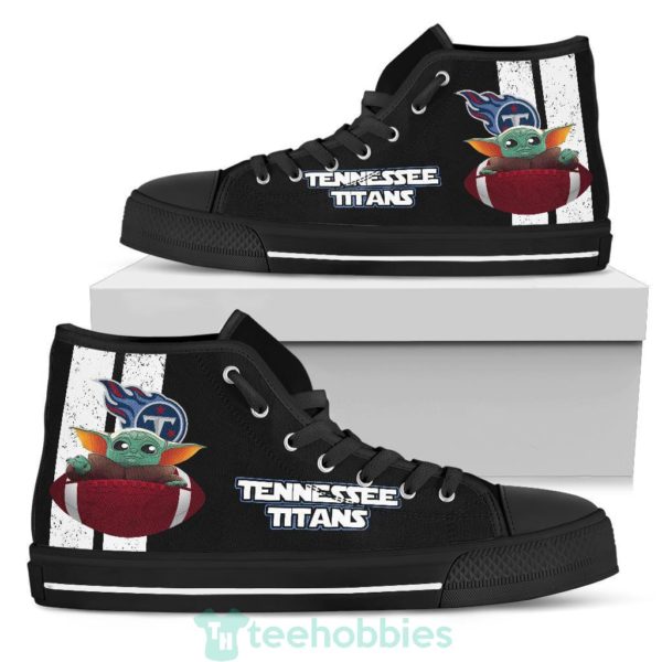 tennessee titans baby yoda high top shoes fan gift 1 6Z3At 600x600px Tennessee Titans Baby Yoda High Top Shoes Fan Gift