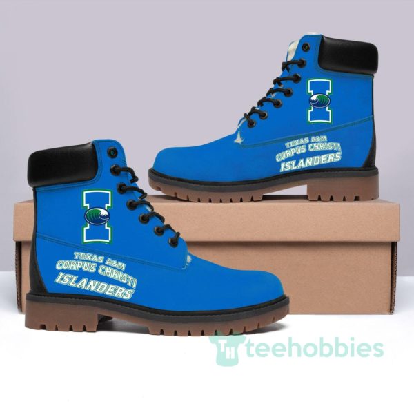 texas a26mcorpus christi islanders football leather boots men women shoes 1 7CPZZ 600x585px Texas A&MCorpus Christi Islanders Football Leather Boots Men Women Shoes