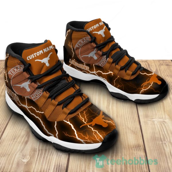 texas longhorns custom name air jordan 11 shoes 2 uideU 600x600px Texas Longhorns Custom Name Air Jordan 11 Shoes