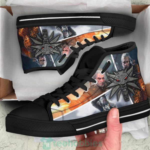 the witcher sneakers wolf charm high top shoes fan gift 2 eLMs7 600x600px The Witcher Sneakers Wolf Charm High Top Shoes Fan Gift