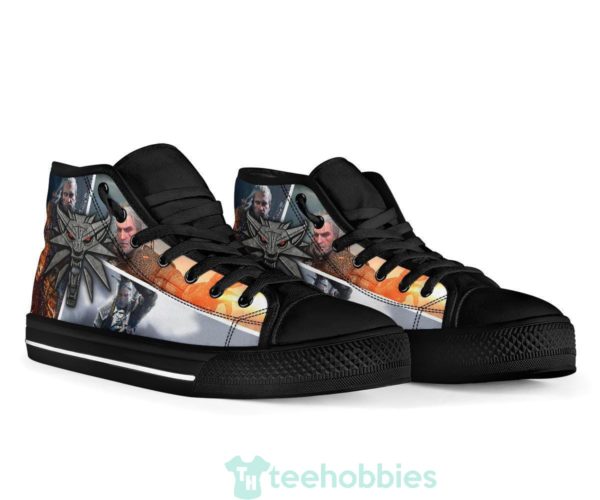 the witcher sneakers wolf charm high top shoes fan gift 4 M94C6 600x500px The Witcher Sneakers Wolf Charm High Top Shoes Fan Gift