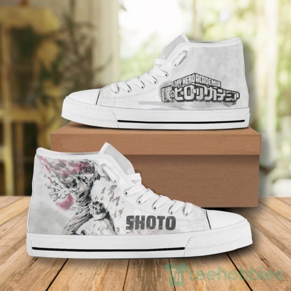 todoroki shoes shoto my hero academia high tops canvas 1 EBxzt 600x600px Todoroki Shoes Shoto My Hero Academia High Tops Canvas