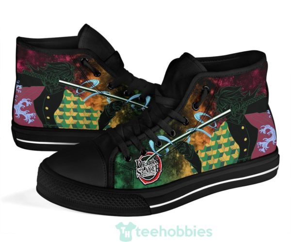 tomioka kimetsu no yaiba high top shoes anime fan 1 DEEc4 600x500px Tomioka Kimetsu No Yaiba High Top Shoes Anime Fan