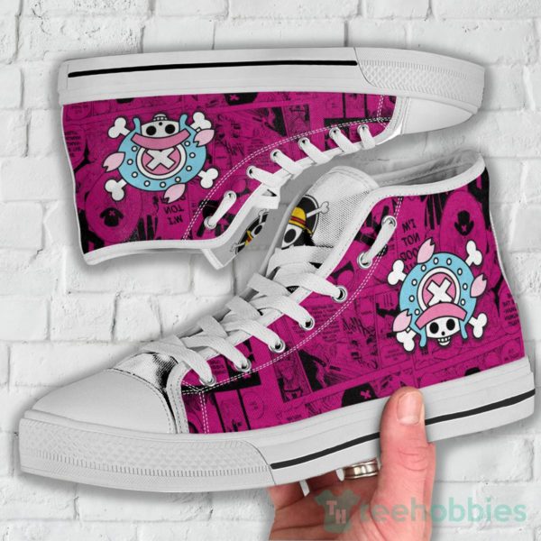 tony tony chopper jolly roger high top canvas shoes 3 Hdh6S 600x600px Tony Tony Chopper Jolly Roger High Top Canvas Shoes