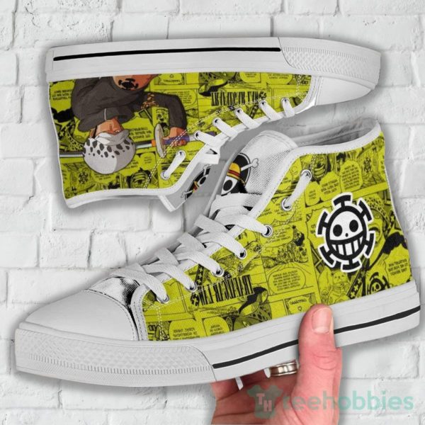 trafalgar d. water law high top canvas shoes 3 JXZWZ 600x600px Trafalgar D. Water Law High Top Canvas Shoes