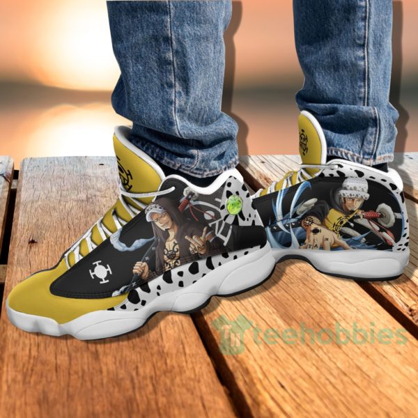 trafalgar law custom one piece anime air jordan 13 shoes 4 H8KmE 600x600px Trafalgar Law Custom One Piece Anime Air Jordan 13 Shoes