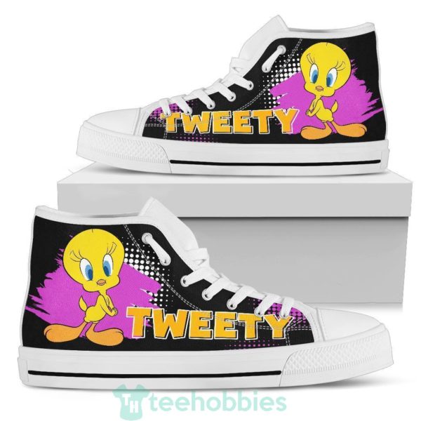 tweety sneakers high top shoes looney tunes fan 3 KxkLI 600x600px Tweety Sneakers High Top Shoes Looney Tunes Fan