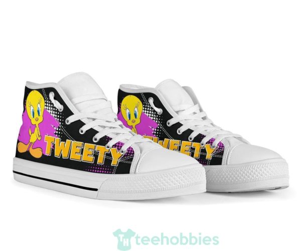 tweety sneakers high top shoes looney tunes fan 4 a2dv6 600x500px Tweety Sneakers High Top Shoes Looney Tunes Fan