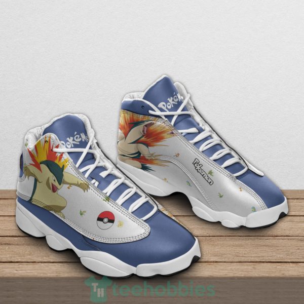 typhlosion custom pokemon anime air jordan 13 shoes 2 I2AH4 600x600px Typhlosion Custom Pokemon Anime Air Jordan 13 Shoes