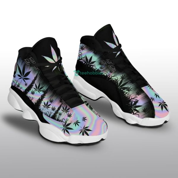 ufo and weed sleaves hologram air jordan 13 sneaker shoes 1 AXkfh 600x600px UFO And Weed Sleaves Hologram Air Jordan 13 Sneaker Shoes
