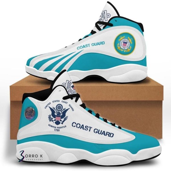 us coast guard air jordan 13 custom sport sneaker shoes 1 Hw515 600x600px Us Coast Guard Air Jordan 13 Custom Sport Sneaker Shoes
