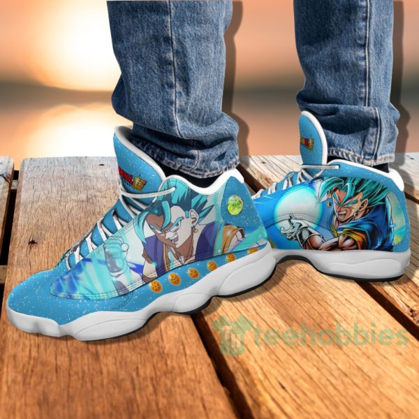 vegito blue custom dragon ball anime air jordan 13 shoes 4 If8Gp 600x600px Vegito Blue Custom Dragon Ball Anime Air Jordan 13 Shoes