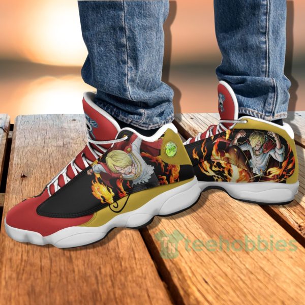 vinsmoke sanji custom one piece anime air jordan 13 shoes 4 C35ZN 600x600px Vinsmoke Sanji Custom One Piece Anime Air Jordan 13 Shoes