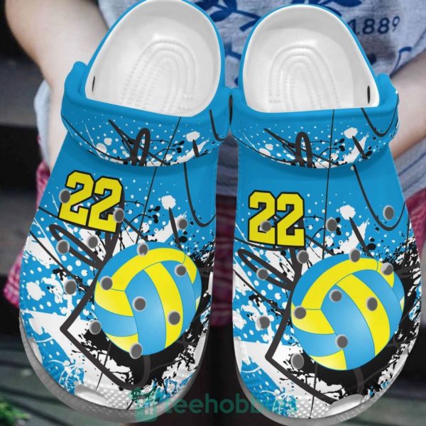 volleyball clog shoes volleyball is my life 1 13H0l 600x600px Custom Number Volleyball Clog Shoes Volleyball Is My Life