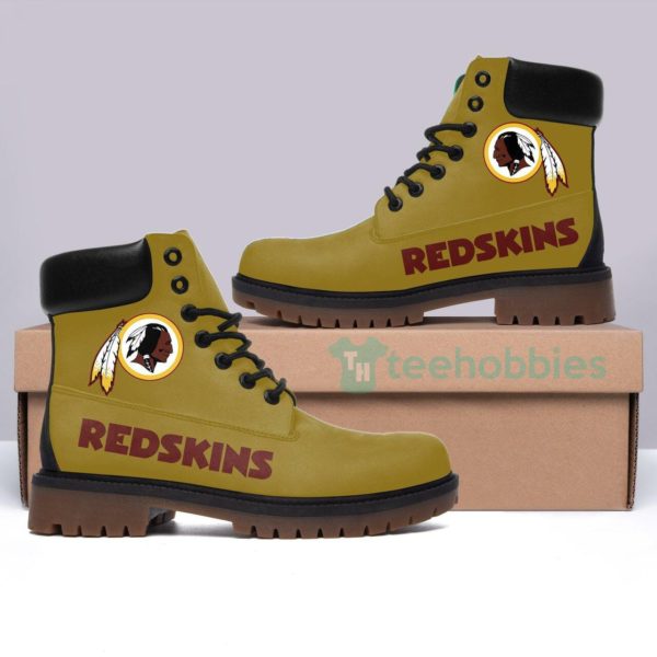 washington redskins football winter leather boots 1 zspqs 600x600px Washington Redskins Football Winter Leather Boots