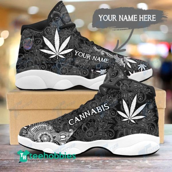 weed black mandala custom name air jordan 13 sneaker shoes 1 9GdAP 600x600px Weed Black Mandala Custom Name Air Jordan 13 Sneaker Shoes