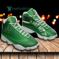 weed leaf just hit it green air jordan 13 sneaker shoes 2 bf7sd 247x247px Weed Leaf Just Hit It Green Air Jordan 13 Sneaker Shoes