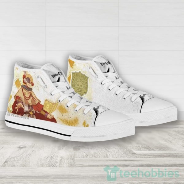 william vangeance high top canvas shoes custom black clover 3 4dGUS 600x600px William Vangeance High Top Canvas Shoes Custom Black Clover