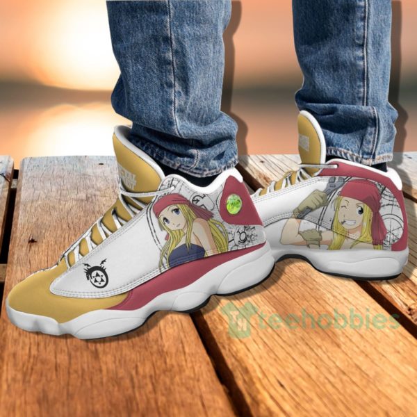 winry rockbell custom anime fullmetal alchemist air jordan 13 shoes 2 bFbqU 600x600px Winry Rockbell Custom Anime Fullmetal Alchemist Air Jordan 13 Shoes
