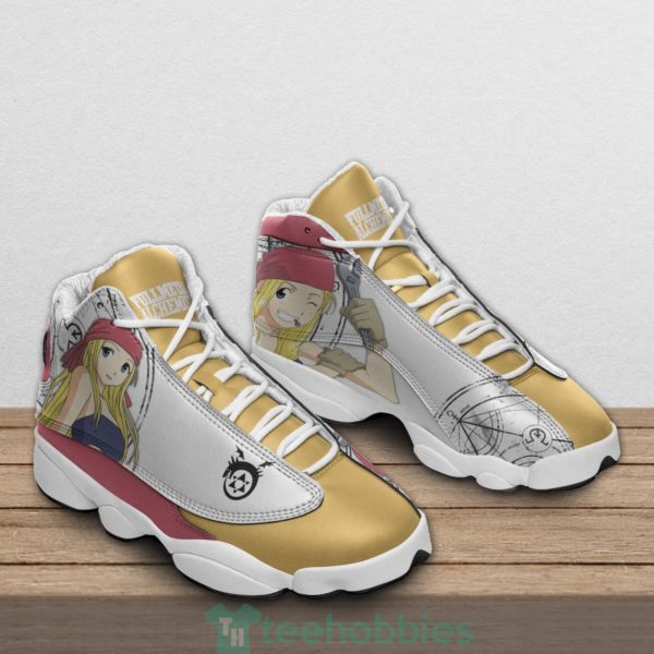 winry rockbell custom anime fullmetal alchemist air jordan 13 shoes 3 Sn7qH 600x600px Winry Rockbell Custom Anime Fullmetal Alchemist Air Jordan 13 Shoes