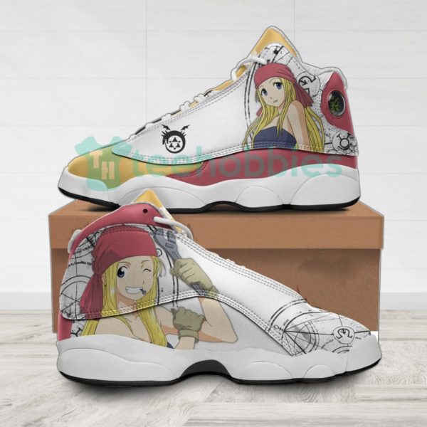 winry rockbell custom anime fullmetal alchemist air jordan 13 shoes 4 qJoGJ 600x600px Winry Rockbell Custom Anime Fullmetal Alchemist Air Jordan 13 Shoes