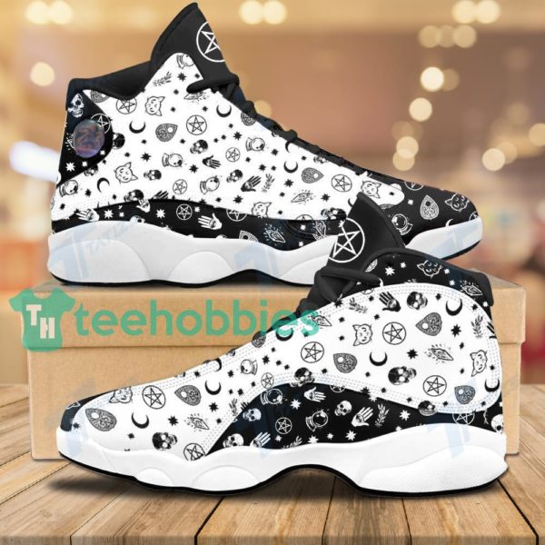 witch icon pattern air jordan 13 sneaker shoes 1 DVU7V 600x600px Witch Icon Pattern Air Jordan 13 Sneaker Shoes