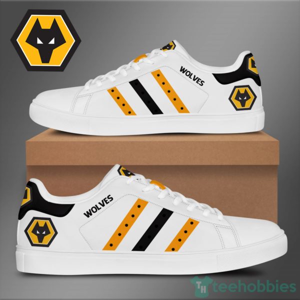 wolerhampton wanderers fans white low top skate shoes 1 czGlM 600x600px Wolerhampton Wanderers Fans White Low Top Skate Shoes