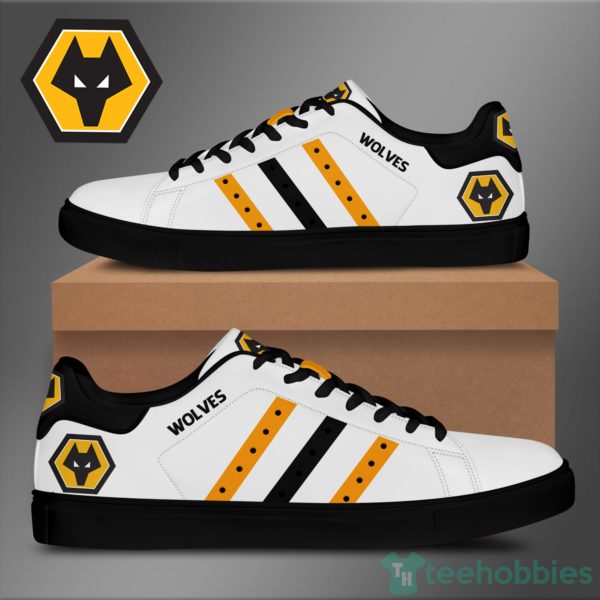 wolerhampton wanderers fans white low top skate shoes 2 RFXP9 600x600px Wolerhampton Wanderers Fans White Low Top Skate Shoes